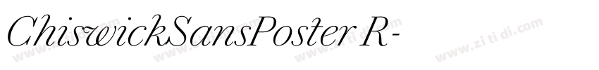 ChiswickSansPoster R字体转换